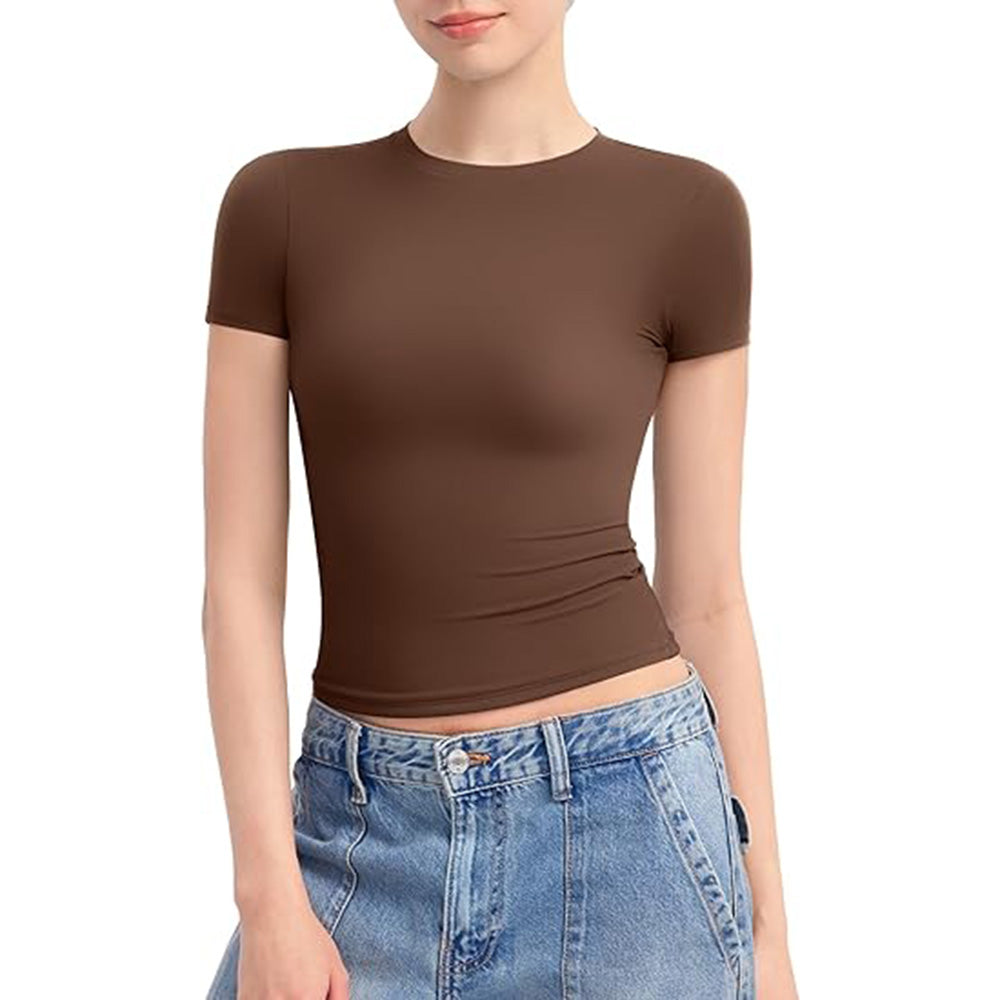 👚✨ Women's Double-Lined Slim Fit T-Shirt | Crew Neck Short Sleeve Top for Everyday Basics | Smoke Cloud Pro Collection ☁️ #WardrobeEssentials #OOTDInspo 👚✨ Women's Double-Lined Slim Fit T-Shirt | Crew Neck Short Sleeve Top for Everyday Basics | Smoke Cloud Pro Collection ☁️ #WardrobeEssentials #OOTDInspo